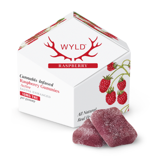 Wyld Cannabis Infused Gummies | 10mg THC  | Raspberry (Sativa)